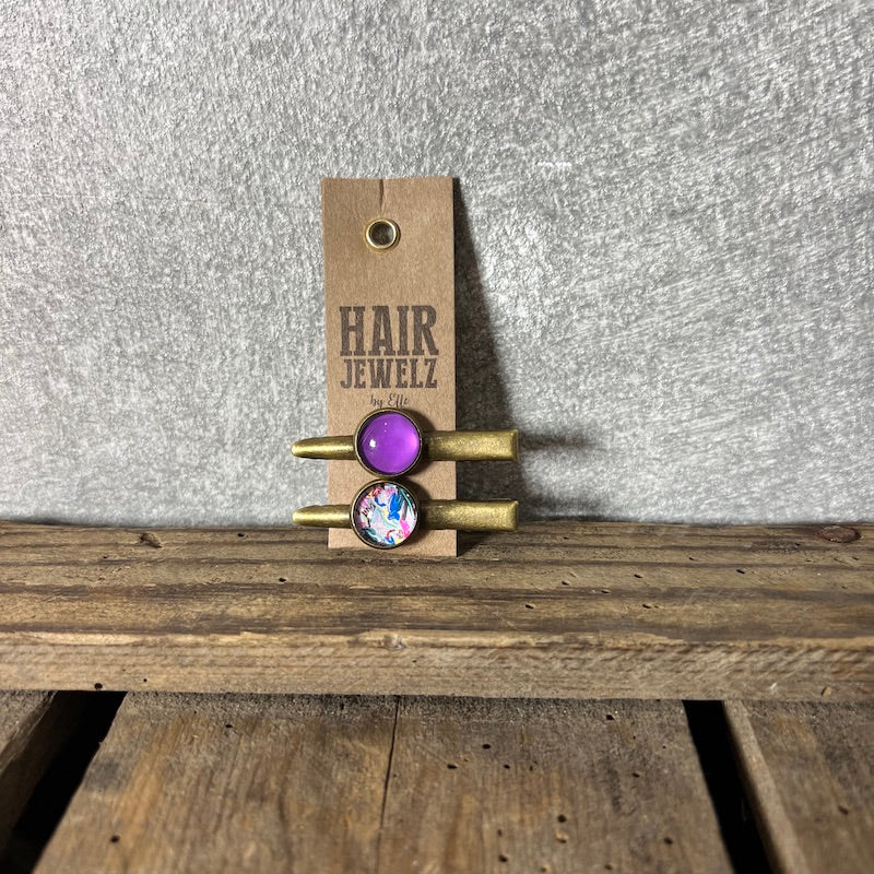 Hairjewelz by Elle, Colourclip Alligator Mini “Funky Purple”