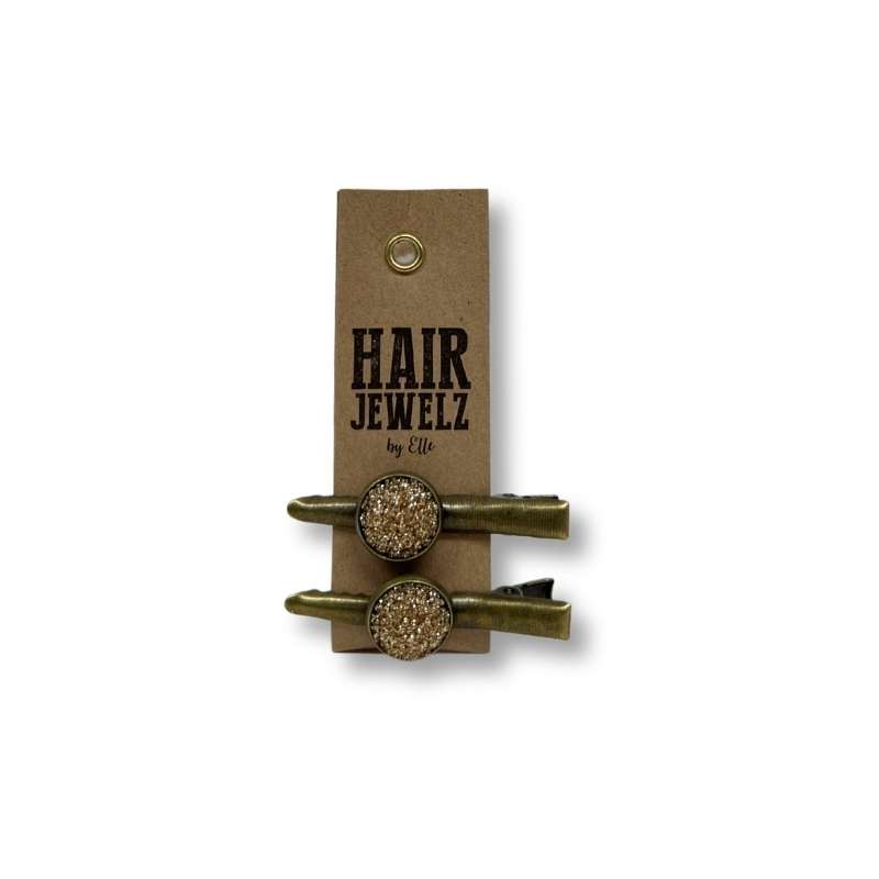 Hairjewelz by Elle, Colourclip Alligator Mini “X-MAS Gold”