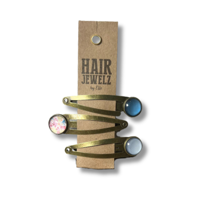 Hairjewelz by Elle, Colourclip Click  “Ocean Sky”