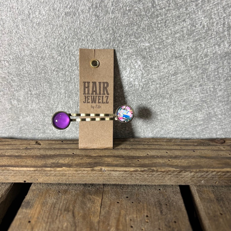 Hairjewelz by Elle, Colourclip Slide “Funky Purple”