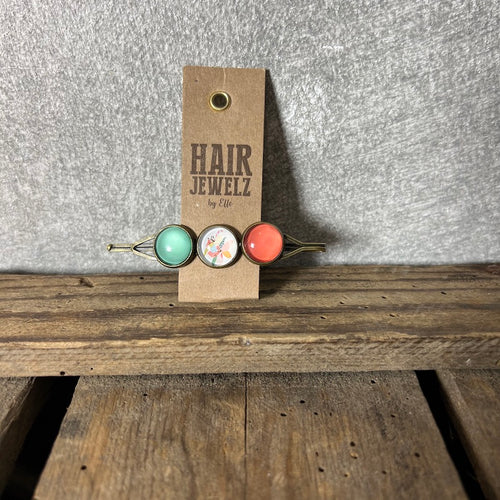 Hairjewelz by Elle, Colourclip Triple “Funky Orange”