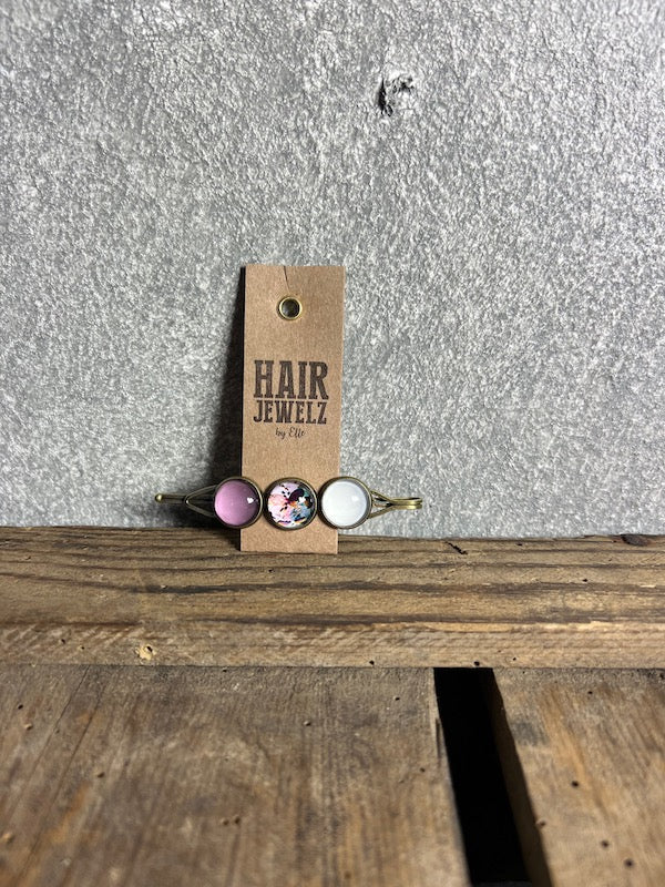 Hairjewelz by Elle, Colourclip Triple “Baby Pink”