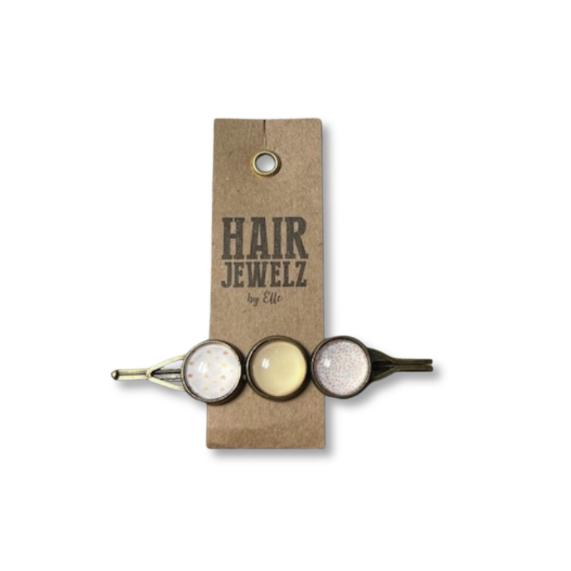 Hairjewelz by Elle, Colourclip Triple “Happy Yellow”