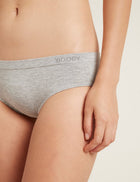 Boody aluspüksid Hipster Bikini, light grey marl