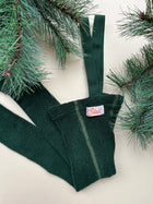 Silly Silas Teddy traksidega retro soojad sukkpüksid, dark forest green
