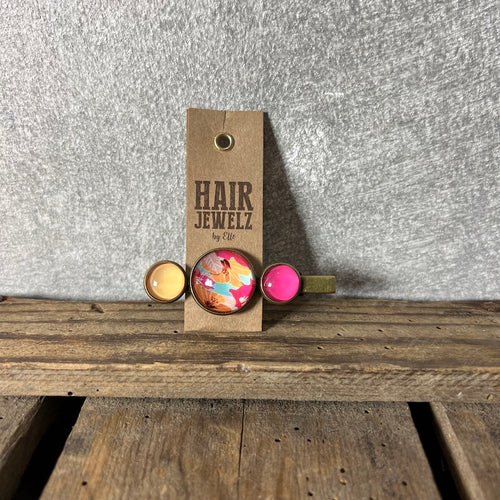 Hairjewelz by Elle, Colourclip Alligator “Funky Pink”