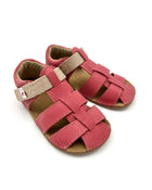 EF Barefoot nahast sandaalid, koral