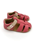EF Barefoot nahast sandaalid, koral