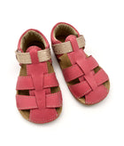 EF Barefoot nahast sandaalid, koral