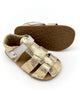 EF barefoot nahast sandaalid, gold