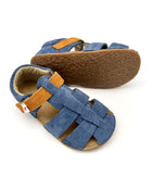EF barefoot nahast sandaalid, jeans