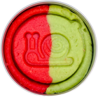 Milda Playdough Punase-rohelisekirju piparkoogilõhnaline plastiliin JÕULUD, 150g.