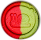 Milda Playdough Punase-rohelisekirju piparkoogilõhnaline plastiliin JÕULUD, 150g.