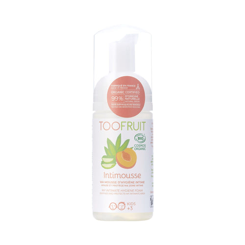 TOOFRUIT orgaaniline prebiootikumidega laste intiimpesugeel Aloe vera ja virsikuekstraktiga, 100 ml