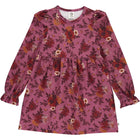 Müsli Bloomy l/s dress, boysenberry/fig/berry red
