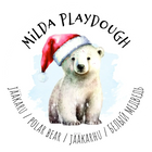 Milda Playdough Jäätoonides piparmündilõhnaline plastiliin JÄÄKARU, 150g.