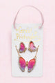 Great Pretenders Boutique Butterfly kaelakee ja kõrvarõngaste komplekt (3-osaline)