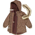Wheat talveparka, Jacket Mathilde Tech, eggplant flowers