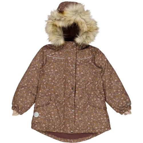 Wheat talveparka, Jacket Mathilde Tech, eggplant flowers