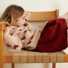 Wheat villane kampsun Jacquard, hearts