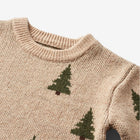 Wheat villane kampsun Jacquard, tree
