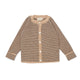 Konges Sløjd MEO nööpidega meriinovillane kampsun, Cream Navy Stripe