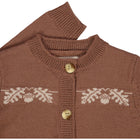 Wheat kootud kardigan Acorn, vintage rose