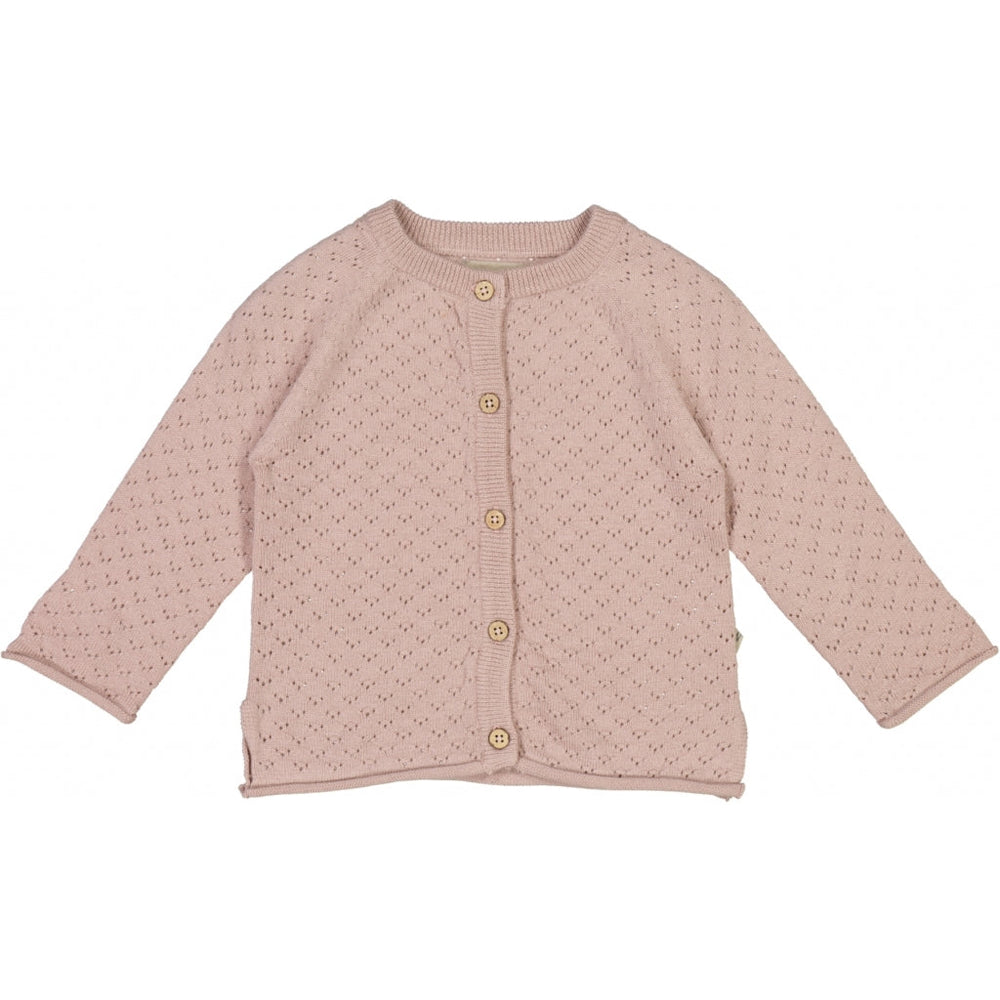 Wheat Hera kootud kardigan baby, rose powder