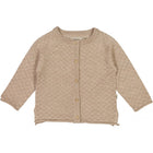 Wheat Hera kootud kardigan baby, khaki melange