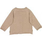 Wheat Hera kootud kardigan baby, khaki melange