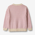 Wheat kootud puuvillane kampsun Chris, iris stripe