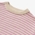Wheat kootud puuvillane kampsun Chris, iris stripe
