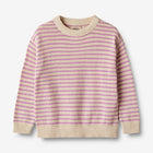 Wheat kootud puuvillane kampsun Chris, iris stripe