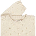 Wheat kootud puuvillane kampsun Mira, cloud melange