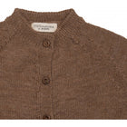 Minimalisma kardigan beebialpaka villast, walnut