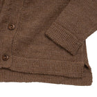 Minimalisma kardigan beebialpaka villast, walnut
