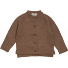 Minimalisma kardigan beebialpaka villast, walnut