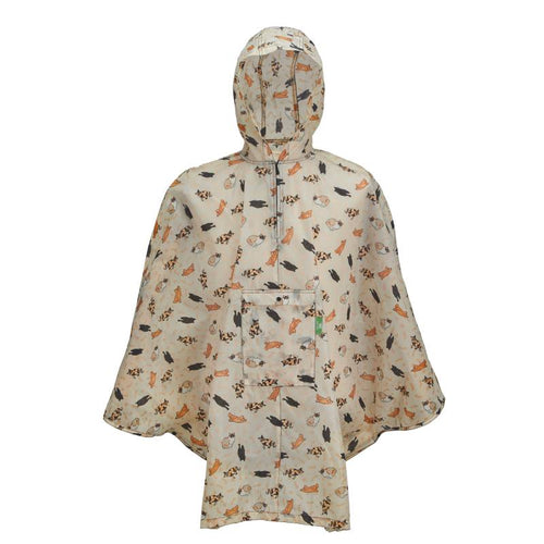 Eco Chic vihmakeep, Beige Beloved Cat