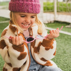 Kietla Wazz kruvideta ja 100% purunematu raamiga, kõrge 3-kategooria kaitsega päikeseprillid lastele, toon peony