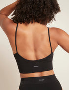 Boody LYOLYTE® Ribbed Low Back Bra, black