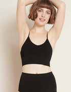 Boody LYOLYTE® Ribbed Low Back Bra, black
