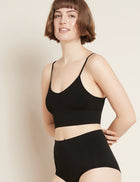 Boody LYOLYTE® Ribbed Low Back Bra, black