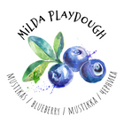 Milda Playdough 100% naturaalne voolimismass MUSTIKAS, 150g.