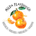 Milda Playdough 100% naturaalne voolimismass MANDARIIN, 150g.