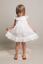 MarMar Druse Frill kleit, Valge