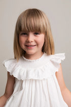 MarMar Druse Frill kleit, Valge
