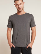 Boody Crew Neck T-Shirt, dark marl