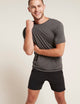 Boody Crew Neck T-Shirt, dark marl
