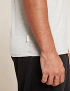 Boody Crew Neck T-Shirt, light grey marl