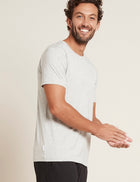 Boody Crew Neck T-Shirt, light grey marl